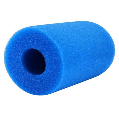 PU Foam Blue Cylindrical Filter Sponge High-Porosity Media For Aquarium / Industrial