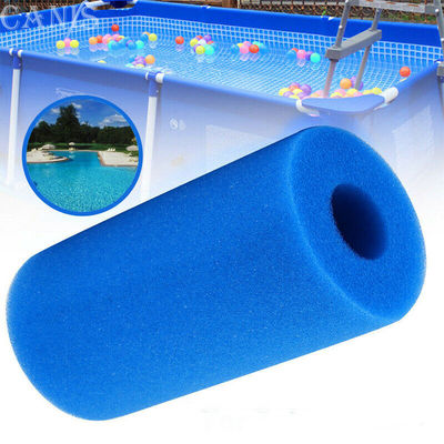 PU Foam Blue Cylindrical Filter Sponge High-Porosity Media For Aquarium / Industrial