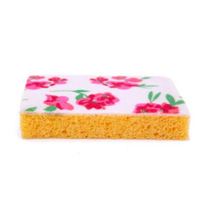  Printed Cellulose Cleaning Sponge Natural Material For Kitchen Bath Use