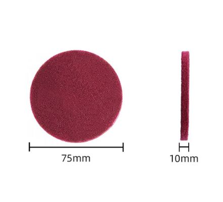 Heavy Duty Red Round Scouring Pad Non-Scratch for Cookware