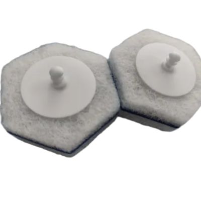 Environmentally friendly dissolvable Cellulose sponge composite scouring pad, 100% cellulose, comes with its own cleaning solution