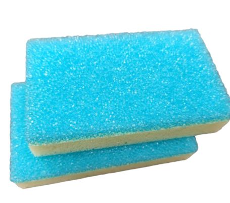 Temperature Sensitive Color Changing Kitchen Sponge Mixed Material Scrubber