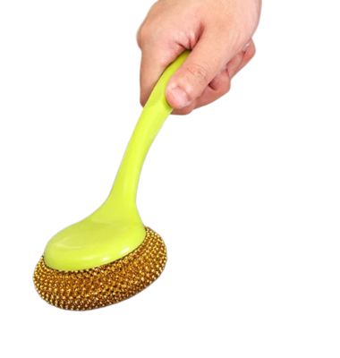 Stainless Steel With Plastic Handle For Pots Pans Grill Kitchen Cleaning