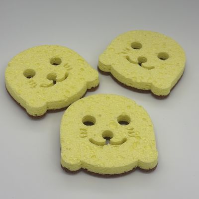 Dual-Sided Composite Sponge With Sisal Scouring Pad And Cellulose For Kitchen