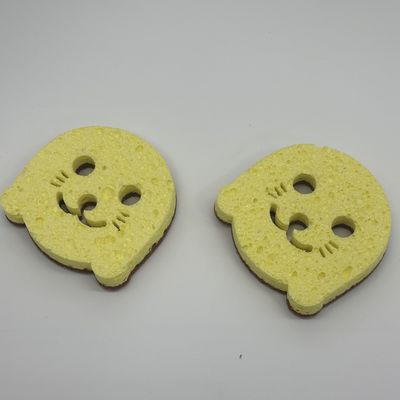Dual-Sided Composite Sponge With Sisal Scouring Pad And Cellulose For Kitchen