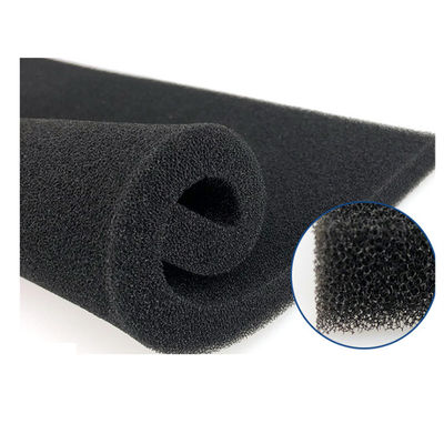 High-Density Chemical Resistant Black Filter Sponge with Customizable Porosity 10-100 PPI for Aquarium & Pond