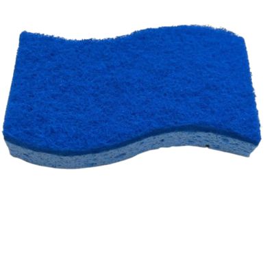 Custom Blue 11x7x2cm All-Season Cellulose Sponge Scourer with OEM&ODM Available