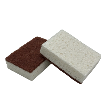 Sisal Pulp Scouring Pad with High Absorbency for Oil and Water Multi-Surface Kitchen Cleaning