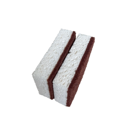 Sisal Pulp Scouring Pad with High Absorbency for Oil and Water Multi-Surface Kitchen Cleaning