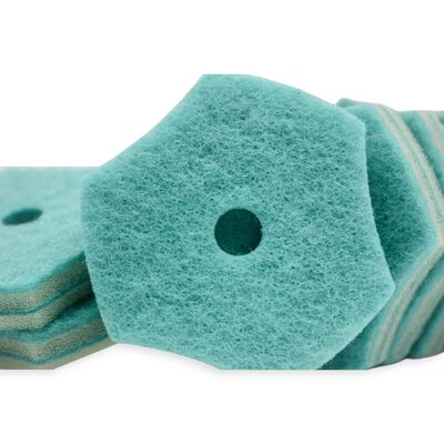 Pre-Moistened Disposable Toilet Brush Refill with Strong Stain Removal and No Residue for Hygienic Cleaning