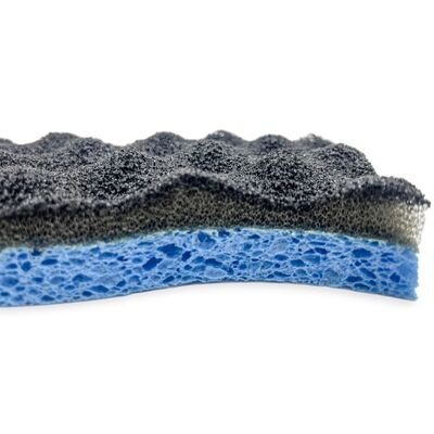 Textured Surface Dual-Sided Biodegradable Cellulose Sponge Scourer for Efficient Cleaning
