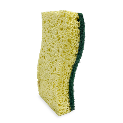 Dual-sided Eco-Friendly Highly Absorbent Cellulose Sponge Scourer for Kitchen Dish Cleaning
