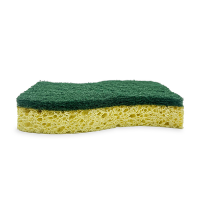 Dual-sided Eco-Friendly Highly Absorbent Cellulose Sponge Scourer for Kitchen Dish Cleaning