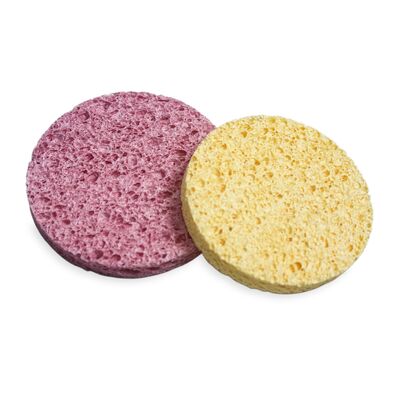 Extra Thick Strong Absorbent Wood Pulp Kitchen Pad - Eco-Friendly Cellulose Sponge Scourer for Dishes