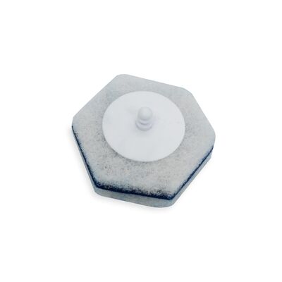 White Disposable Toilet Cleaning Heads with Built-in Cleaning Liquid for Hygienic Design and Flexible Texture
