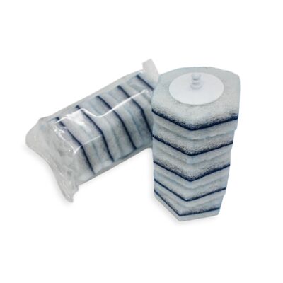 White Disposable Toilet Cleaning Heads with Built-in Cleaning Liquid for Hygienic Design and Flexible Texture