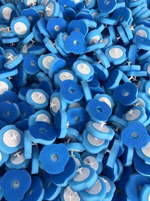 Pre-Soaped Hygienic Disposable Toilet Brush Refill with Factory Direct Cleaning Solution