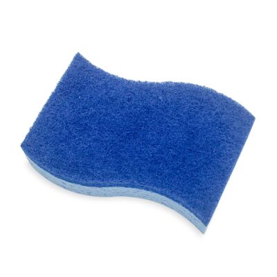 High Durability Composite Scouring Sponge with Super Absorbent Cellulose and Non-Scratch Scour Surface