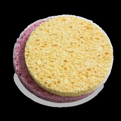 Compressed Wood Pulp Sponge: Expands in Water, Super Absorbent & Eco-Friendly for Kitchen.