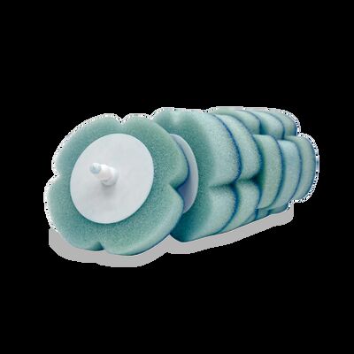 Press On Toilet Brush Head Disposable Sponge With Instant Activating Cleaning Agents