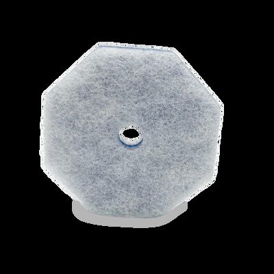 Disposable toilet brush refills with integrated blue cleaning liquid.