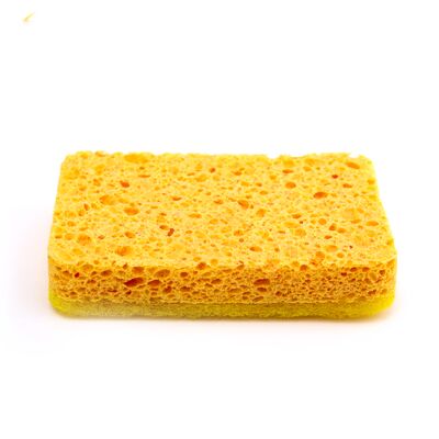 Double-sided kitchen cleaning sponge, scratch-resistant wood pulp sponge, heavy-duty dishwashing sponge, suitable for pots, pans, sinks, and other kitchen utensils.