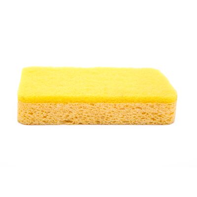 Double-sided kitchen cleaning sponge, scratch-resistant wood pulp sponge, heavy-duty dishwashing sponge, suitable for pots, pans, sinks, and other kitchen utensils.