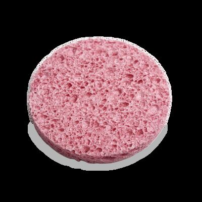 Round Double-Sided Wood Pulp Sponge, Non-Scratch Cellulose Cleaning Pads for Kitchen Dish, Bathroom, Face Cleansing, Fast Drying & Compostable