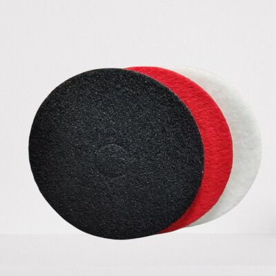 Double-sided round polishing pad, scratch-free cleaning pad, suitable for cleaning kitchen, automotive, stainless steel and ceramic surfaces.