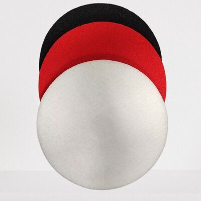 Double-sided round polishing pad, scratch-free cleaning pad, suitable for cleaning kitchen, automotive, stainless steel and ceramic surfaces.