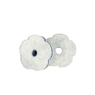 Disposable toilet brush replacement heads, no-rinse toilet cleaning brush heads