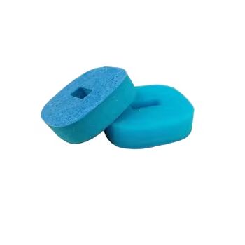 Quick-Snap Toilet Refill Head: Built-In Detergent, Soft Sponge & Non-Scratch.