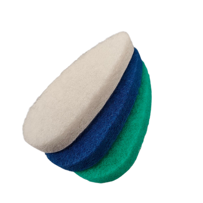 Replaceable household cleaning brush heads for bathroom bathtubs to remove stains.