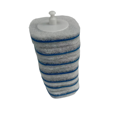 Disposable toilet brush replacement heads, come with cleaning solution, and offer powerful cleaning