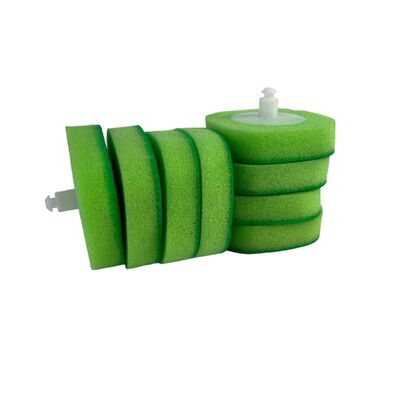 洗剤と使い捨てトイレブラシの交換ヘッドを カスタム色と形で含みます