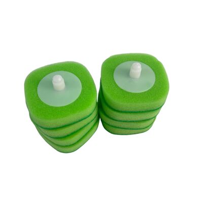 洗剤と使い捨てトイレブラシの交換ヘッドを カスタム色と形で含みます