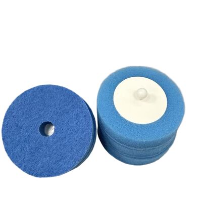 Disposable toilet brush replacement packs are available in customizable multi-color bathrooms.