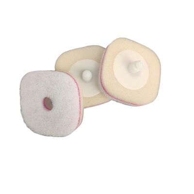 Disposable toilet brush replacement kits and customizable bathroom cleaning tools