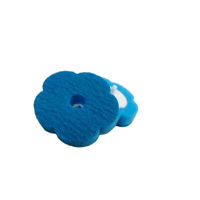 Disposable toilet brush replacement pack with multi-shaped sponge cleaning