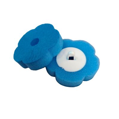 Disposable toilet brush replacement pack with multi-shaped sponge cleaning