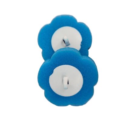 Disposable toilet brush replacement pack with multi-shaped sponge cleaning