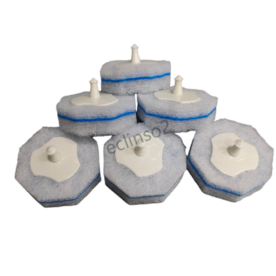 Snap-On Disposable Toilet Brush Heads – Factory Direct, 4M Pcs/Day, Easy Replacement