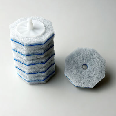Disposable toilet brush sponge refills Comes with cleaning solution Multiple options available