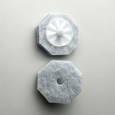 Disposable toilet brush sponge refills Comes with cleaning solution Multiple options available