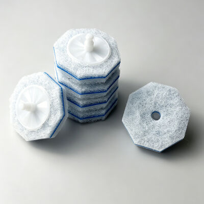 Disposable toilet brush sponge refills Comes with cleaning solution Multiple options available