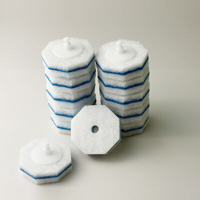 Snap-On Disposable Toilet Brush Heads – Built-In Cleaner for Hygiene