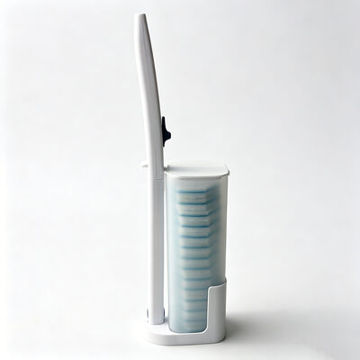Non-Slip, Corrosion-Resistant Handle, Pre-Loaded Cleaner, Customizable Disposable Toilet Brush Set