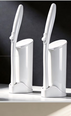 Disposable Toilet Brush with Hygienic Single-Use Design, Built-In Cleaning Power, and Touch-Free Disposal