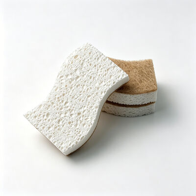 Wood Pulp Scrubber Sponge – Soft Side for Wiping, Tough for Scouring