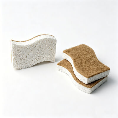 Wood Pulp Scrubber Sponge – Soft Side for Wiping, Tough for Scouring